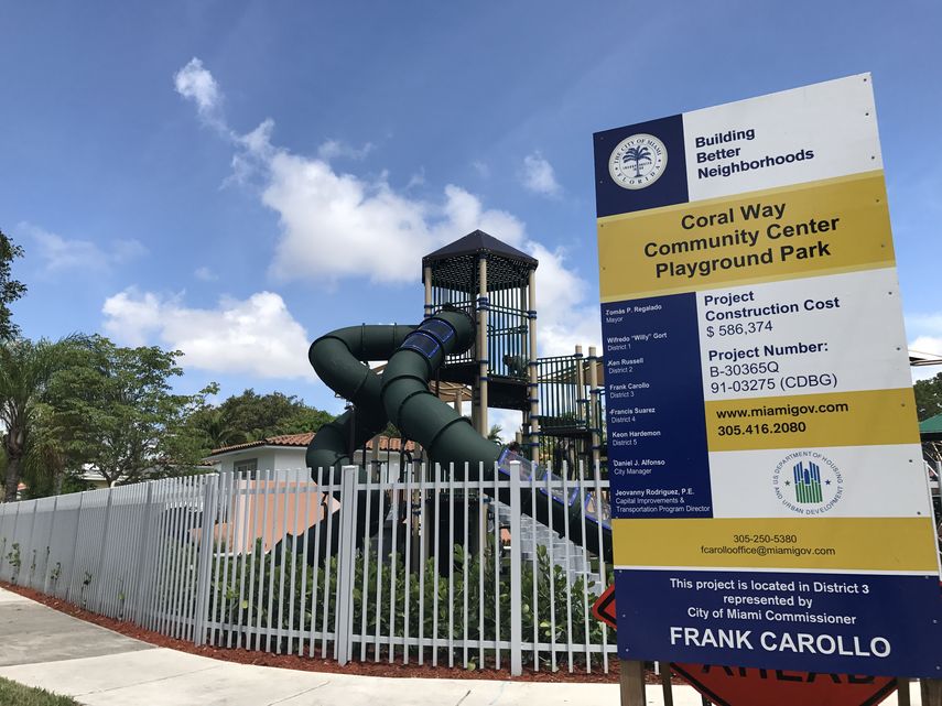 La Ciudad de Miami inauguró un nuevo parque en el que fueron invertidos 586.000 dólares.