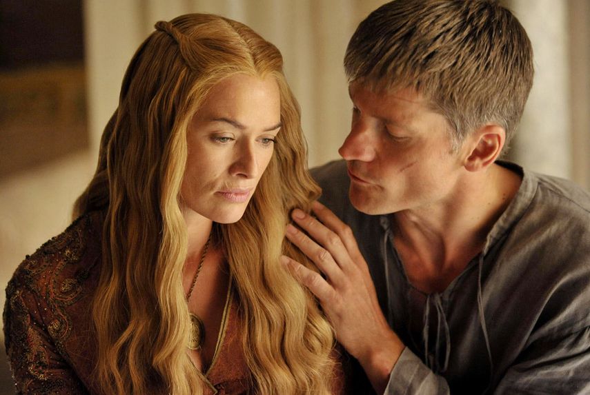 Lena Headey y Nikolaj Coster-Waldau interpretan a Cersei Lanniste y Jaime Lannister. (HBO)