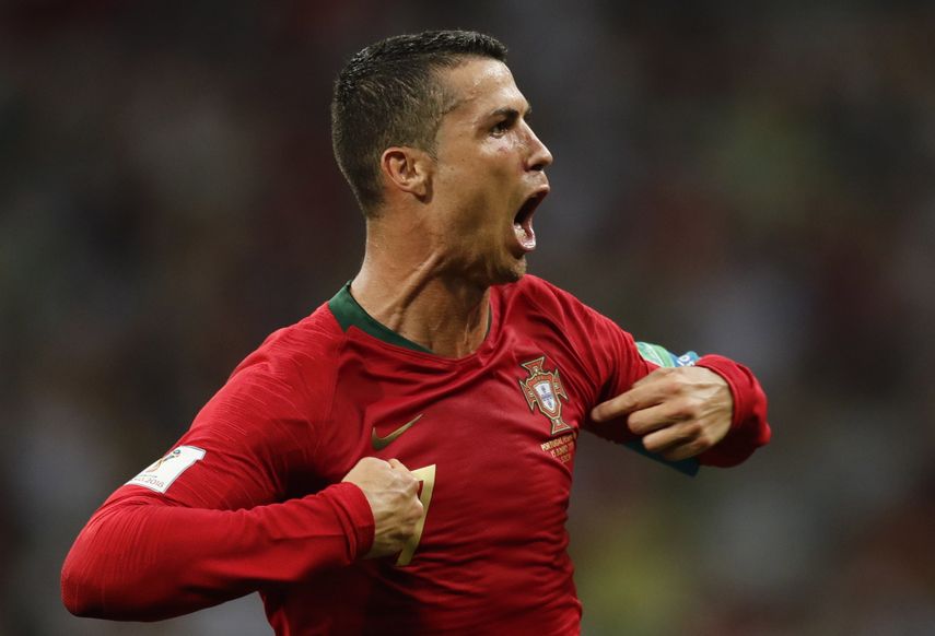 El portugués Cristiano Ronaldo, estrella en el Mundial.