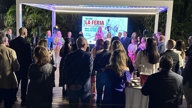 Preferia de Sevilla en Miami, recepción organizada en la residencia del Consulado Español en la ciudad. &nbsp;