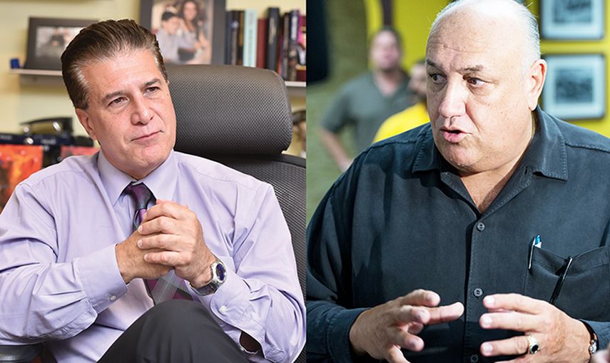 Carlos Hernández, alcalde de Hialeah, responde los señalamiento de John Rivera, presidente del Sindicato de Policías de Miami-Dade, PBA (ÁLVARO MATA)