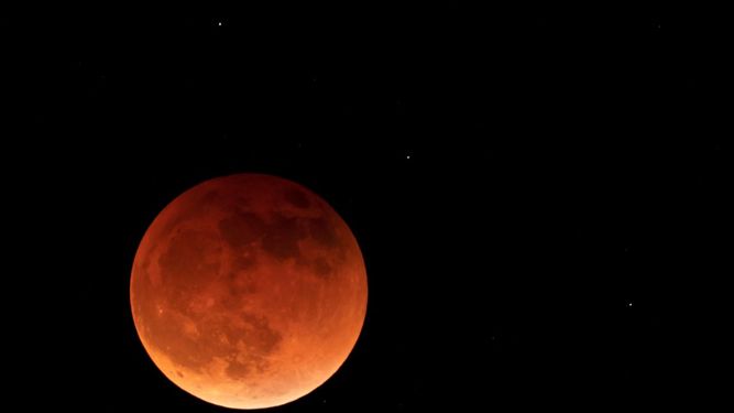 El eclipse lunar el 15 de mayo del 2022, cerca de Moscow, Idaho.&nbsp;