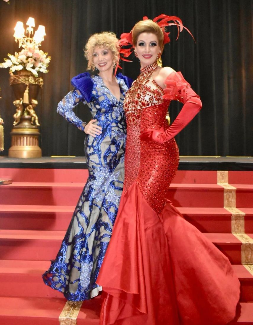 Marlene Urbay, directora y creadora de Xmas in the Air y la talentosa vedette Maylu.