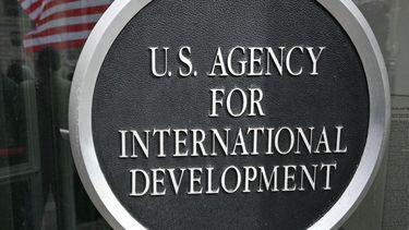 Logo de la agencia federal desmantelada USAID.