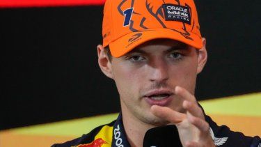 Max Verstappen de Red Bull durante una rueda de prensa previo al Gran Premio de Austria de la Fórmula 1, el jueves 29 de junio de 2023, en Spielberg.