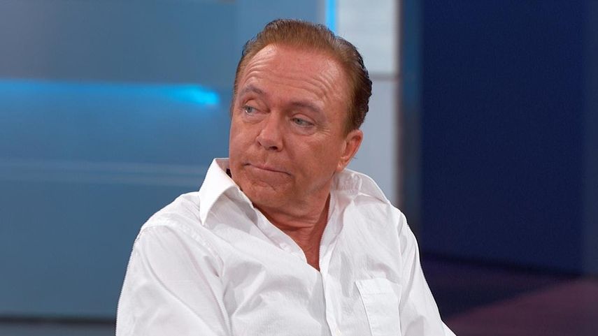 El actor y músico estadounidense&nbsp;David&nbsp;Cassidy, durante un programa de televisión a inicios de 2017.