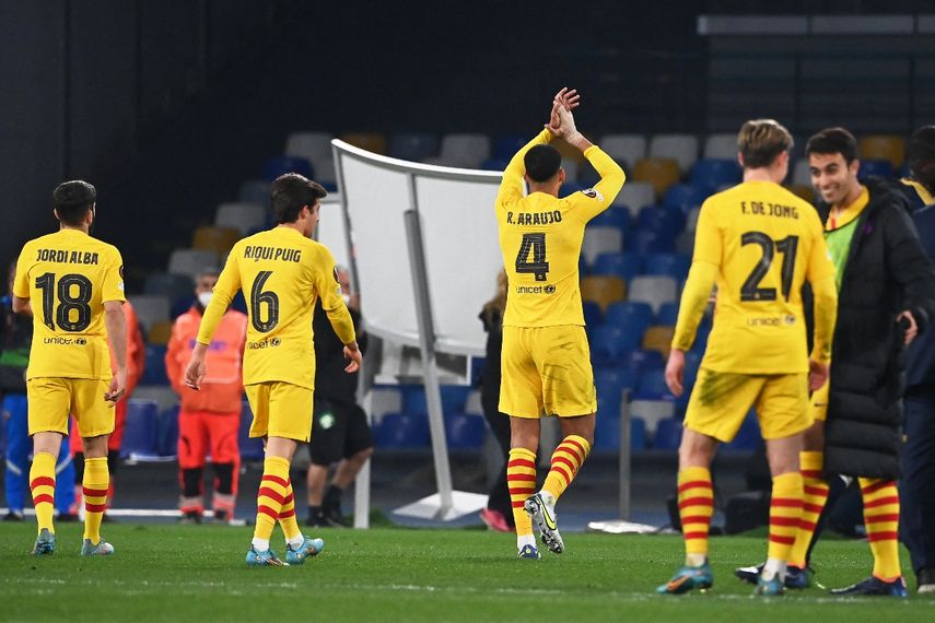 EL FC Barcelona anotó cuatro goles para sentenciar la clasificación en Europa League