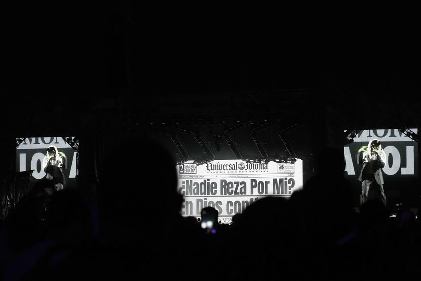 El rapero Kendrick Lamar durante su presentación en el festival AXE Ceremonia en el parque Bicentenario en la Ciudad de México el sábado 23 de marzo de 2024.