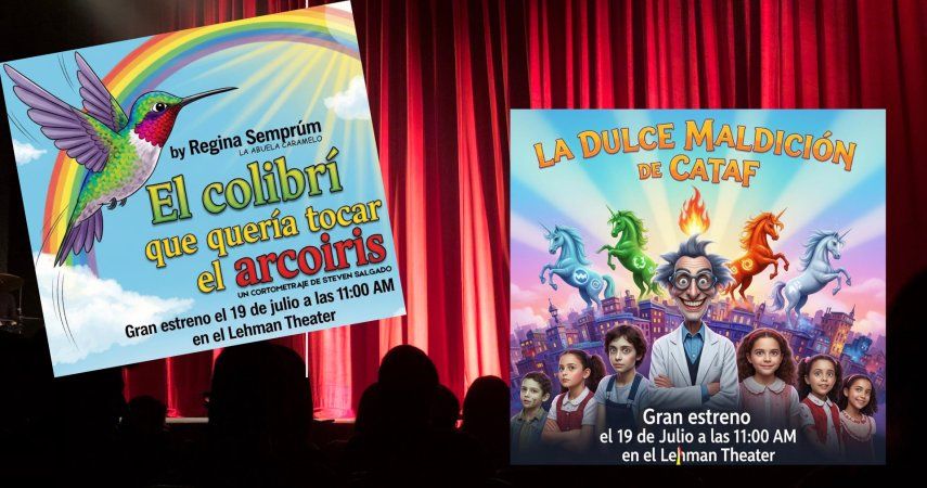Para Bajitos culmina campamento de verano con la obra de teatro La dulce maldición de Cataf y la proyección del cortometraje El colibrí que quería tocar el arcoíris.