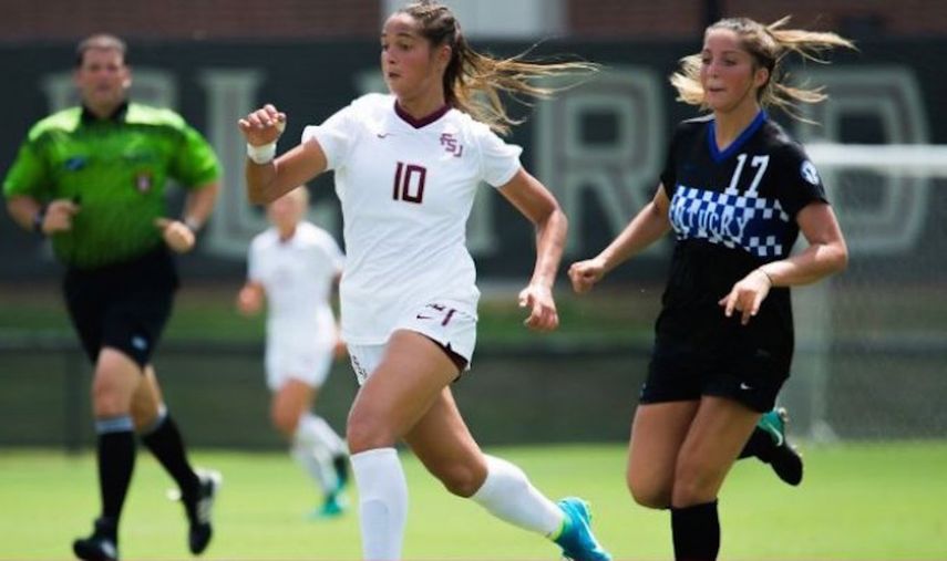 Castellanos, la joya del balompié femenino venezolano, milita en los Seminoles de la Universidad de Florida.