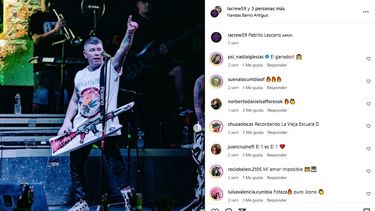 Pablo Sebastian Lescano, vocalista de Damas Gratis.&nbsp;