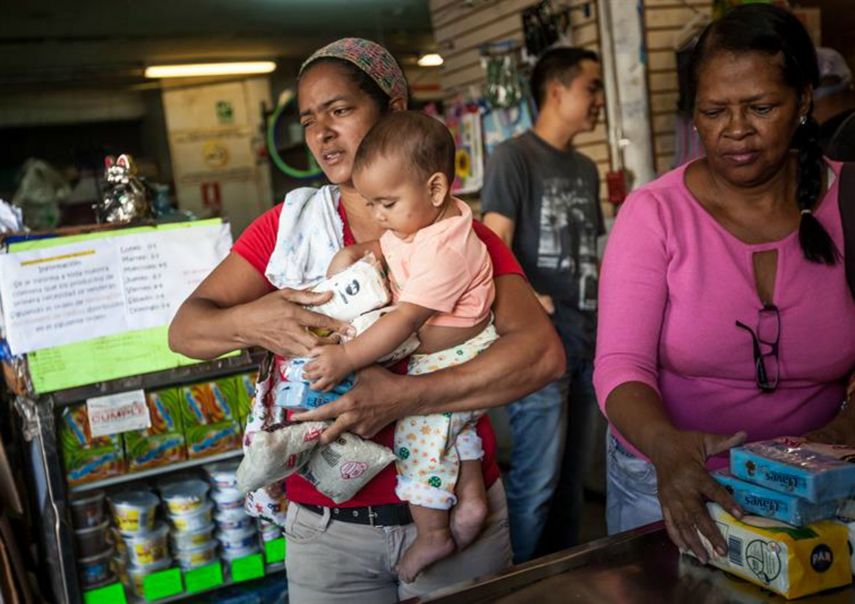 La leche en polvo, atún enlatado, carne de res, hígado de res, margarina, azúcar, aceite de maíz, de maíz, pastas, y café, fueron los principales productos que presentaron escasez