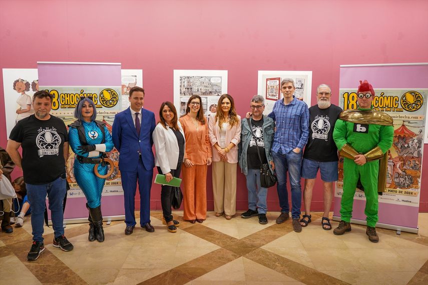 Inauguración de la 18 edición del Salón Internacional del Cómic de Huelva Chocómic.
