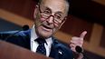 El líder de la mayoría demócrata de la Cámara Alta del Congreso, el radical Chuck Schumer.