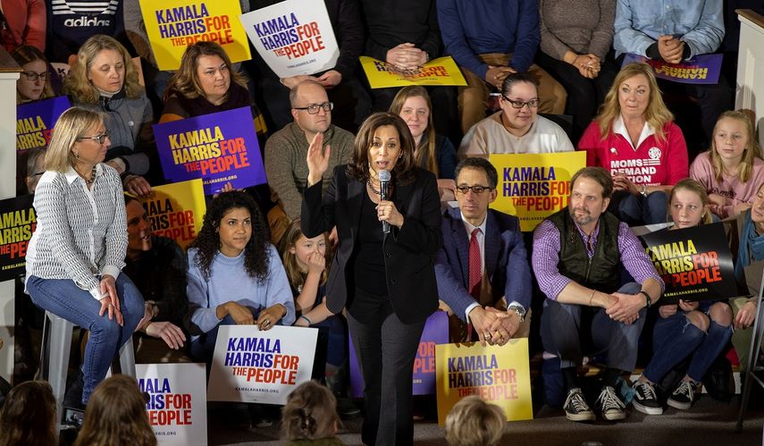La precandidata demócrata Kamala Harris, semadora por California,  llevan la delantera en Florida en lo que respecto a las donaciones para su campaña. 