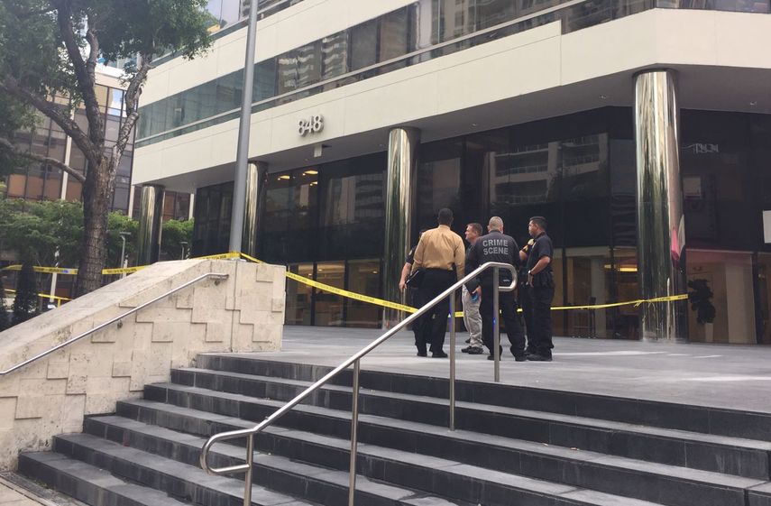 Vista parcial del lugar de los hechos.