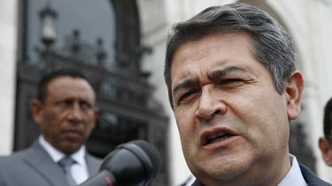El presidente hondureño Juan Orlando Hernández. 