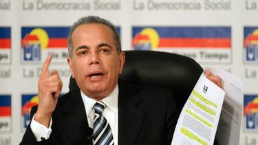 El gobernador del estado Zulia, Manuel Rosales &nbsp;