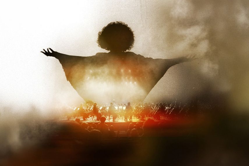 Flyer del concierto del Adrienne Arsht Center, Celia Sinfónica.&nbsp;