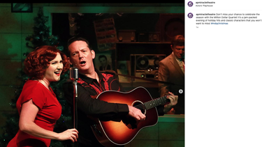 Puesta en escena del musical Million Dollar Quartet, del Actors Playhouse at The Miracle Theatre.&nbsp;