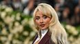 La cantante estadounidense Sabrina Carpenter llega a la Gala del Met 2025 en el Museo Metropolitano de Arte el 5 de mayo de 2025 en Nueva York.&nbsp;