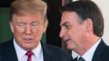 El presidente de EEUU Donald Trump y su homólogo de Brasil, Jair Bolsonaro.