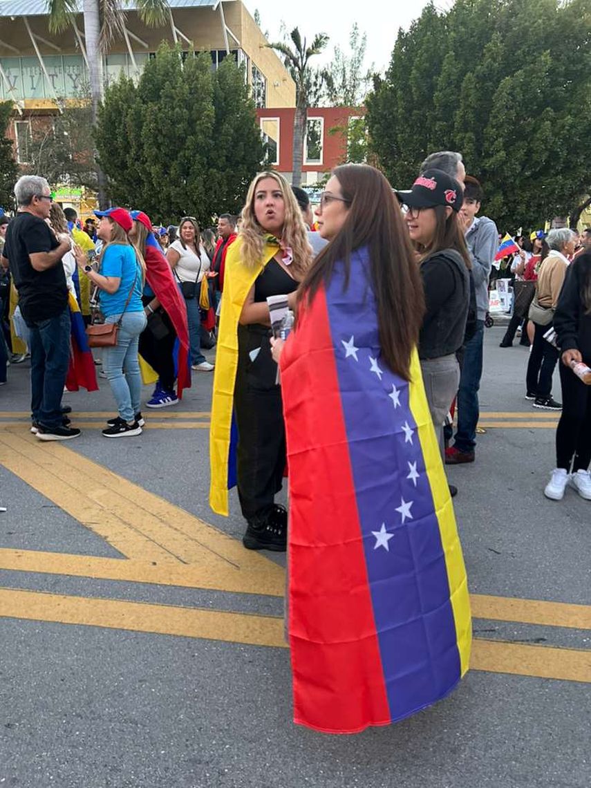 Venezolanos en Miami aliviados tras la captura de Maduro.&nbsp;