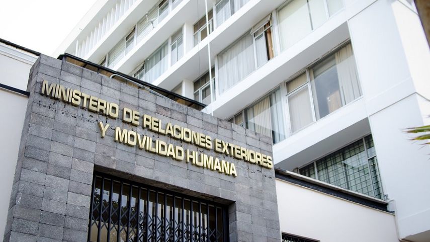 Edificio del Ministerio de Relaciones Exteriores y Movilidad Humana en Quito, Ecuador.