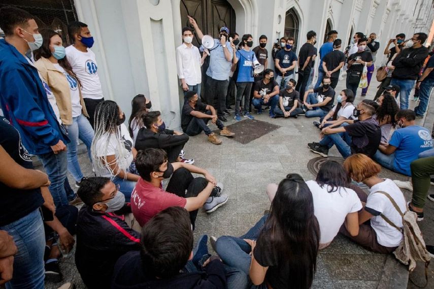 Discurso del profesor Daniel Terán durante la marcha del Día del Estudiante Universitario en Caracas&nbsp;