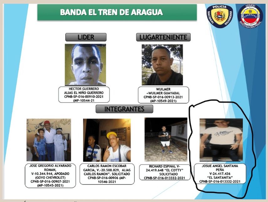 La mega banda criminal El Tren de Aragua.