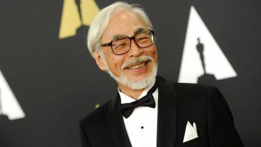Hayao Miyazaki llega a la sexta edición anual de los Governors Awards en el Hollywood and Highland Center el sábado 8 de noviembre de 2014 en Los Ángeles.&nbsp;