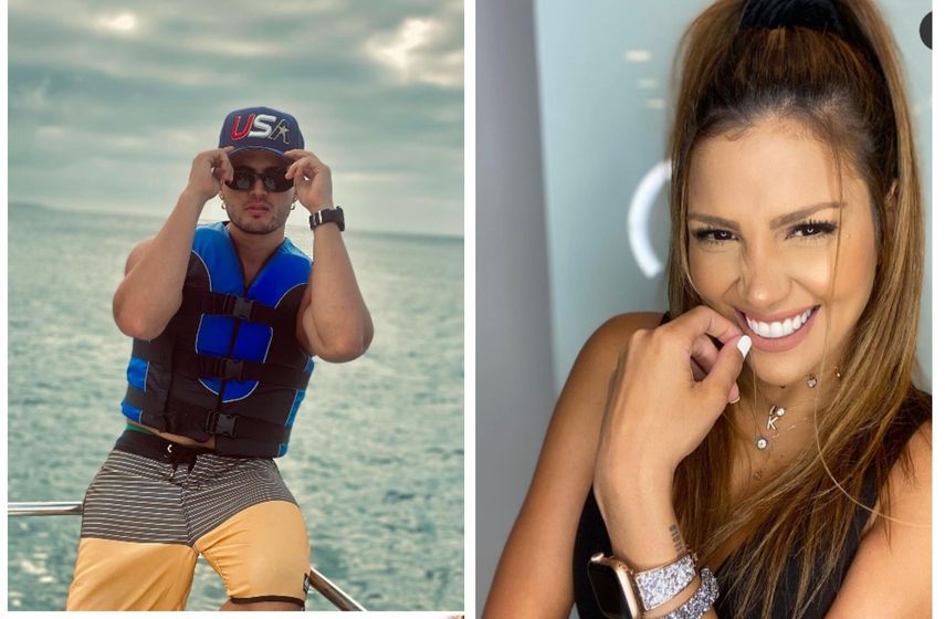 El cantante Gustavo Elis y la actriz Karlis Romero, de origen venezolano.