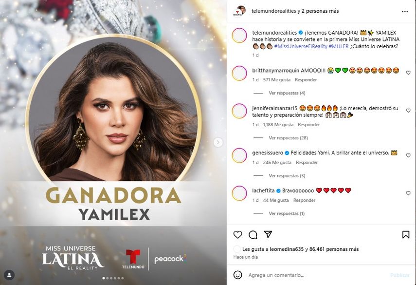 Además de recibir un premio de 100.000 dólares, Hernández obtuvo el pase directo para representar a la comunidad latina de EEUU en el Miss Universo 2025