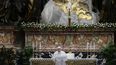 El papa Francisco en una fotografía de archivo del domingo 4 de abril de 2021, antes de dar su bendición Urbi et Orbi durante la misa de Pascua en la Basílica de San Pedro, en el Vaticano.&nbsp;
