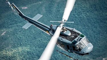 Fotografía de un helicóptero de la Fuerza Aérea de Colombia publicada el 16 de febrero de 2020 en la cuenta oficial de X de la institución armada.