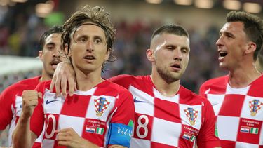 Luka Modric anotó el segundo tanto desde el punto penal.&nbsp;