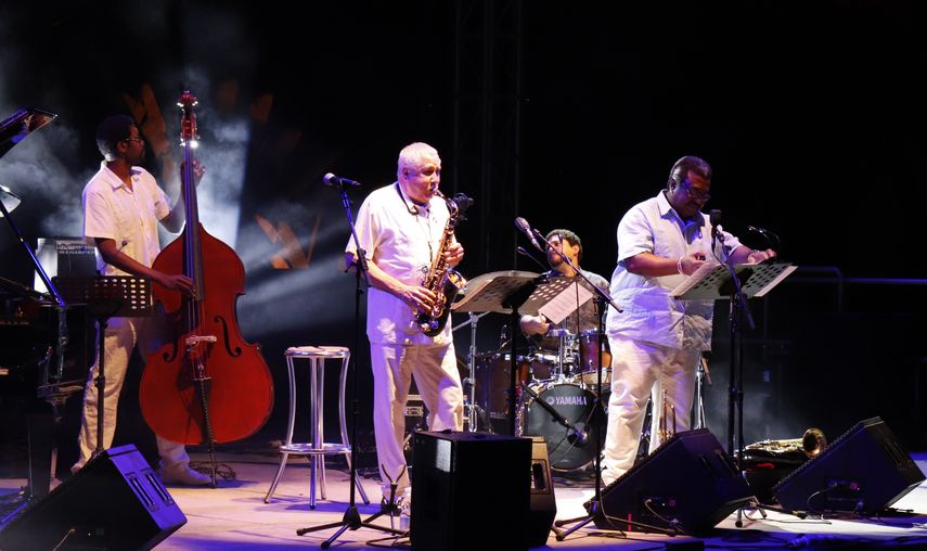 El saxofonista cubano Paquito D Rivera durante un concierto en España.&nbsp;