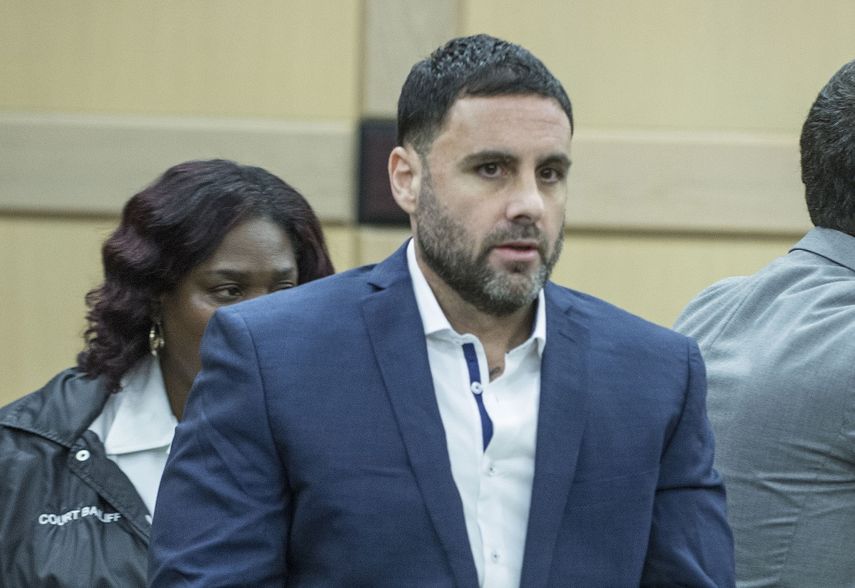 Fotografía de archivo fechada en junio de 2017 del hispano-estadounidense Pablo Ibar es visto en una audiencia en un Tribunal de Fort Lauderdale, en el condado Broward.