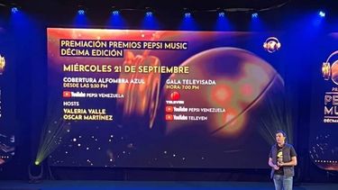 José Ricardo Di Guida, gerente de marca, durante la rueda de prensa de la décima edición de los Premios Pepsi Music.&nbsp;