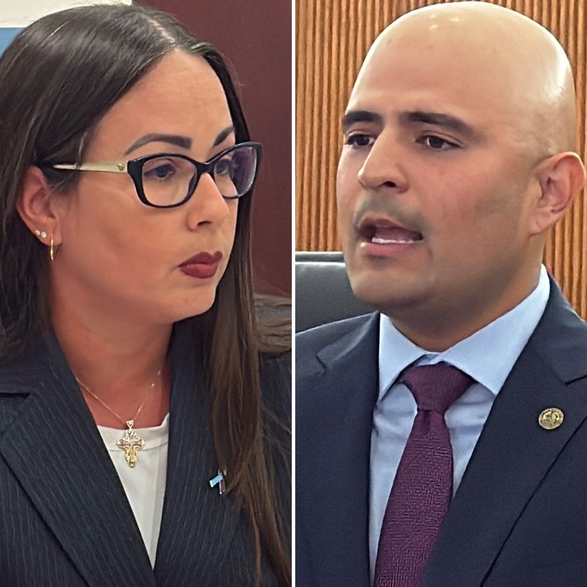 La alcaldesa de Hialeah  Jacqueline García-Roves y el Concejal  Jesús Tundidor. 