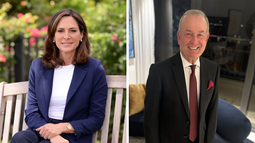 La congresista María Elvira Salazar y su rival demócrata Eliott Rodríguez.