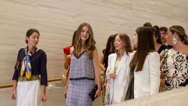 La Princesa Leonor visita la Galería de las Colecciones Reales, a 19 de junio de 2024, en Madrid (España). La Princesa y la Infanta realizan este recorrido con motivo del X aniversario de la proclamación de su padre, Felipe VI, como rey de España.