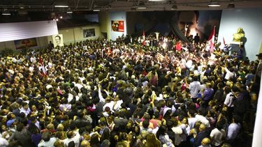 Partidos políticos, amigos y simpatiantes del expresidente Alan García acuiden al velorio para darle el último adios.&nbsp;