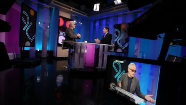 Yordano durante su entrevista en CALA. (Foto Twitter: Victor Rodriguez/@VictorRphotos)