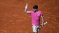 El español Carlos Alcaraz festeja durante un encuentro ante el serbio Laslo Djere, en el Abierto de Argentina, el miércoles 15 de febrero de 2023, en Buenos Aires&nbsp;