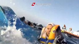 Dramático rescate de inmigrantes en el Mediterráneo
