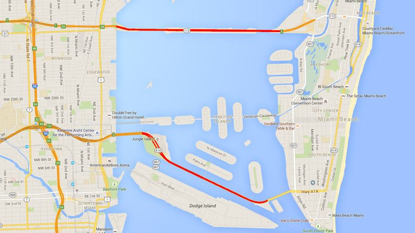 Vías para las cuales se piden remodelaciones (GOOGLE MAPS).