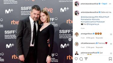 Antonio Banderas y Stella del Carmen Banderas