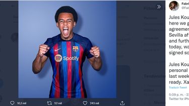EL francés Jules Koundé completa su traspaso del Sevilla al Barcelona según los informes