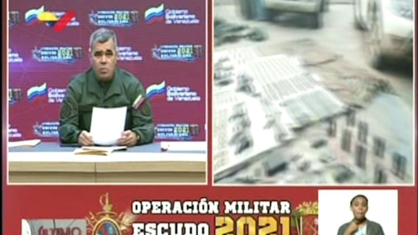Vladimir Padrino, ministro de la Defensa en declaraciones a la televisora del estado.&nbsp;